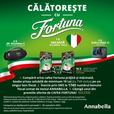 CĂLĂTOREȘTE ÎN ITALIA CU FORTUNA (ANNABELLA)