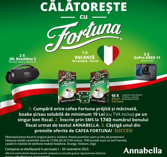 CĂLĂTOREȘTE ÎN ITALIA CU FORTUNA (ANNABELLA)